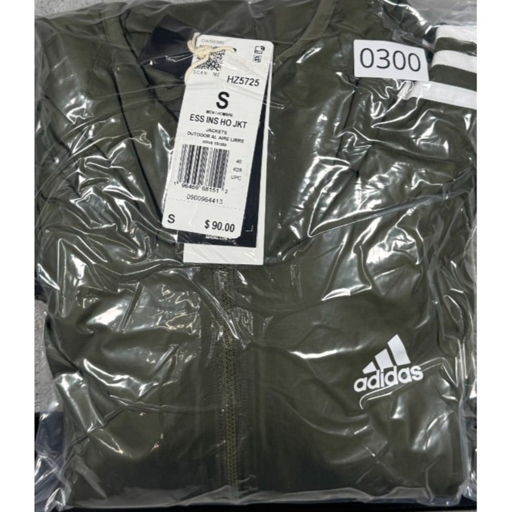 Adidas Outdoor Al Aire Libre Jacket Men's Small Hooded Olive Strata HZ5725 NWT - Picture 9 of 9